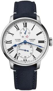 Ulysse Nardin Marine Chronometer 1183-320LE/40 Stainless steel White