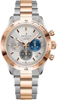 Zenith Chronomaster Sport 51.3100.3600/69.M3100 Rose gold and Stainless steel Silver