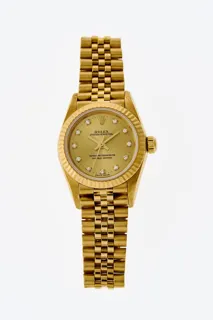 Rolex Oyster Perpetual 76198 25mm 14k yellow gold Golden