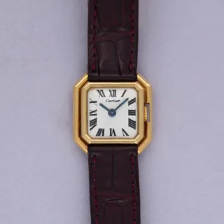 Cartier Ceinture Tank 18k yellow gold White