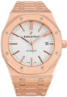 Audemars Piguet Royal Oak 15400OR.OO.1220OR.02 Rose gold Silver