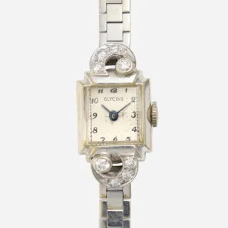 Glycine 14k white gold Silver