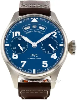 IWC Big Pilot IW502703 White gold Blue