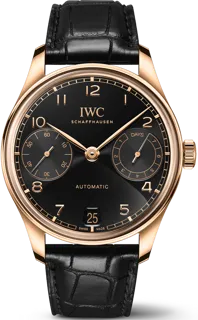 IWC Portuguese IW501707 Yellow gold Black