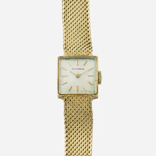 Movado 14k yellow gold Silver