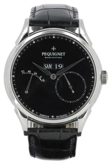 Pequignet Royale Grand Sport 9030643CN 44mm Stainless steel Black