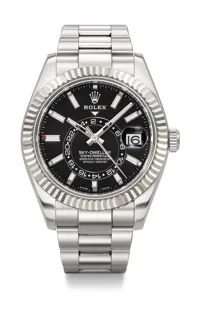 Rolex Sky-Dweller 326934 Stainless steel and 18k white gold Black