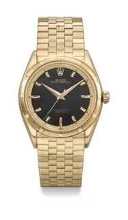 Rolex Oyster Perpetual 6565 18k rose gold Black