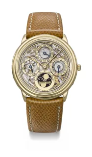 Audemars Piguet Quantieme Perpetuel 25668BA 18k Gold Skeletonized