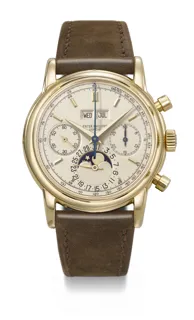 Patek Philippe Perpetual Calendar Chronograph 2499/100 18k Gold Silver