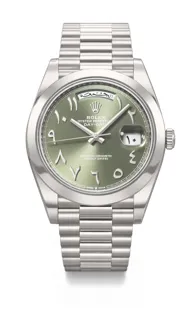 Rolex Day-Date 40 228206 Platinum Olive green