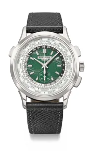 Patek Philippe World Time Chronograph 5930P-001 Platinum Green