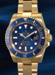 Rolex Submariner 116618LB 18k yellow gold Blue