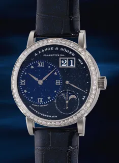 A. Lange & Söhne Lange 1 182.886 36.8mm 18k white gold Blue