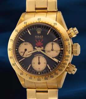 Rolex Daytona 6265 37mm 18k yellow gold Black