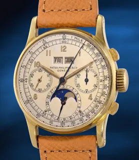 Patek Philippe Perpetual Calendar Chronograph 1518 35mm 18k yellow gold White