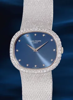 Patek Philippe Golden Ellipse 3745/5 18k white gold Blue