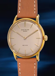 Patek Philippe Calatrava 3425 33mm 18k yellow gold Silver