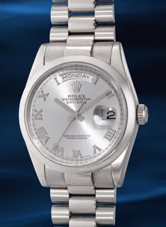 Rolex Day-Date 36 118206 Platinum Gray