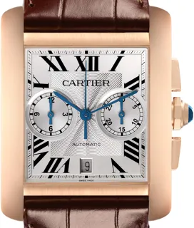 Cartier Tank W5330005 Rose gold Silver