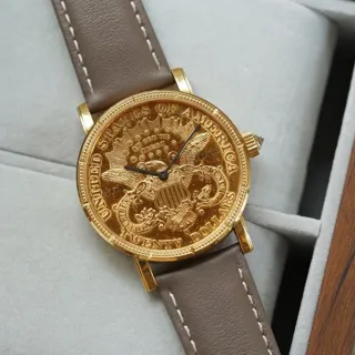 Corum Coin Watch C293/00831 Yellow gold Golden