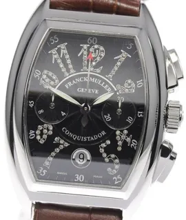 Franck Muller Conquistador 8005CCCDJ 34mm Stainless steel Black