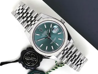 Rolex Datejust 41 126334-0028 White gold and Stainless steel Green