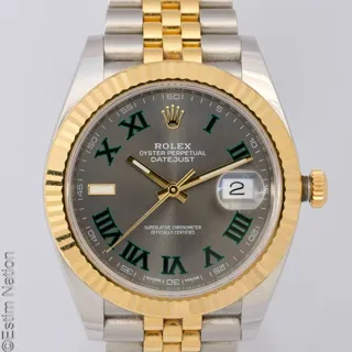 Rolex Datejust 41 126333 Stainless steel and 18k yellow gold Gray