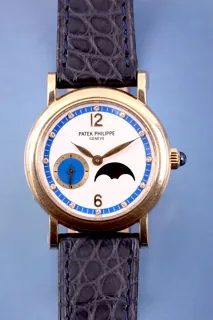 Patek Philippe Calatrava 4857 29mm Yellow gold Blue and White