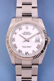 Rolex Datejust 36 116234 Stainless steel White