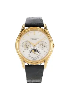 Patek Philippe Perpetual Calendar 3940 36mm Yellow gold Silver