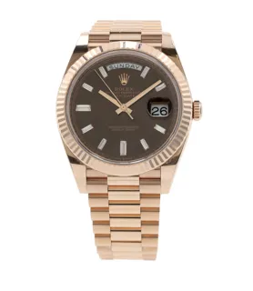 Rolex Day-Date 40 228235 40mm Everose gold Brown