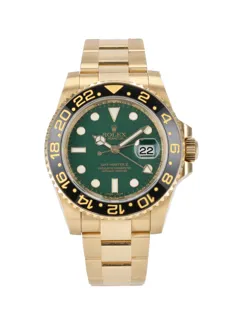 Rolex GMT-Master II 116718LN Yellow gold Green