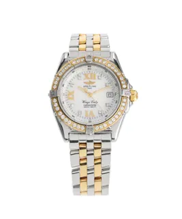 Breitling Wings Lady D67350 Yellow gold and Stainless steel White