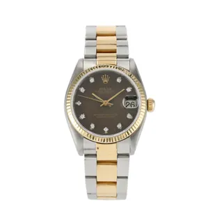 Rolex Datejust 31 6827 Yellow gold Brown