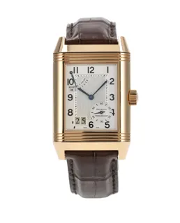 Jaeger-LeCoultre Reverso Grande Date 210.2.15 29mm Rose gold Silver