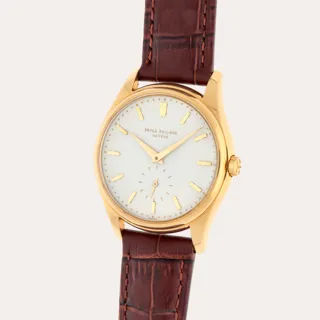 Patek Philippe Calatrava 2526 18k yellow gold White