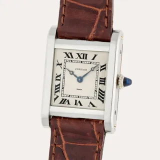 Cartier Tank Normale Platinum and 18k yellow gold Silver