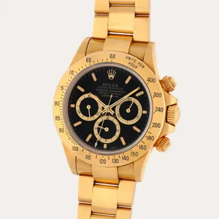 Rolex Daytona 16528 Yellow gold Black