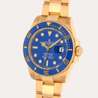 Rolex Submariner 126618LB 18k yellow gold Blue