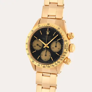 Rolex Daytona 6265 14k yellow gold Black