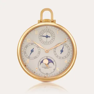 Patek Philippe Perpetual Calendar 725 18ct yellow gold Silver