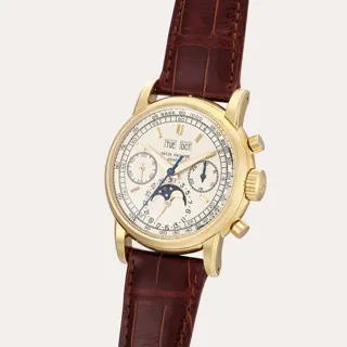 Patek Philippe Perpetual Calendar Chronograph 2499 18k yellow gold Silver