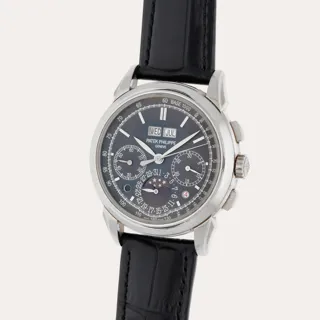 Patek Philippe Perpetual Calendar Chronograph 5270G 18k white gold Blue