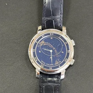 Patek Philippe Celestial 5102G-001 43mm White gold Blue