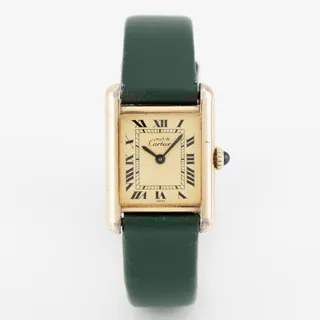 Cartier Tank Gilded silver