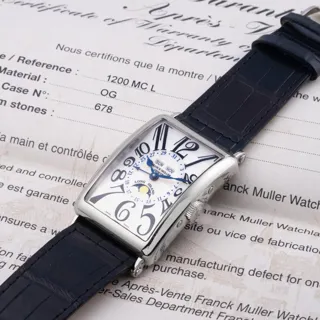 Franck Muller Long Island 1200 MC L 18k white gold