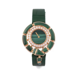 Bulgari Serpenti SP P 37 G 18k rose gold Green