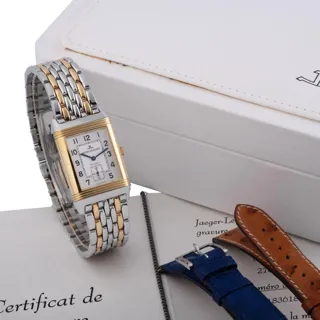 Jaeger-LeCoultre Reverso 270.5.62 Yellow gold and Stainless steel Silver and White