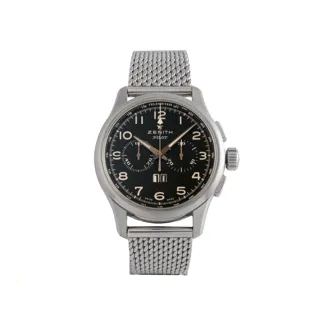 Zenith Pilot 03.2410.4010 Stainless steel Black